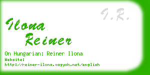ilona reiner business card